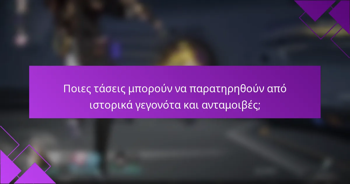 Ποιες τάσεις μπορούν να παρατηρηθούν από ιστορικά γεγονότα και ανταμοιβές;